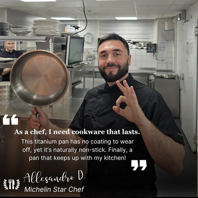 Pure Titanium Fladbundet Wokpande