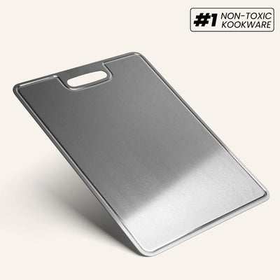 Titanium Kog & Forbered Bundtårn | Stegepande med Skærebræt Sæt